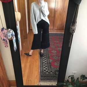 UO Silence+Noise Satin Wide Leg Pants - S